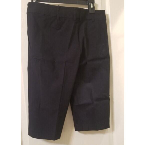 Sele Black Bermuda Shorts Nylon Rayon Spandex Button Zip Hook Eye Close Size 5/6 - Picture 4 of 8